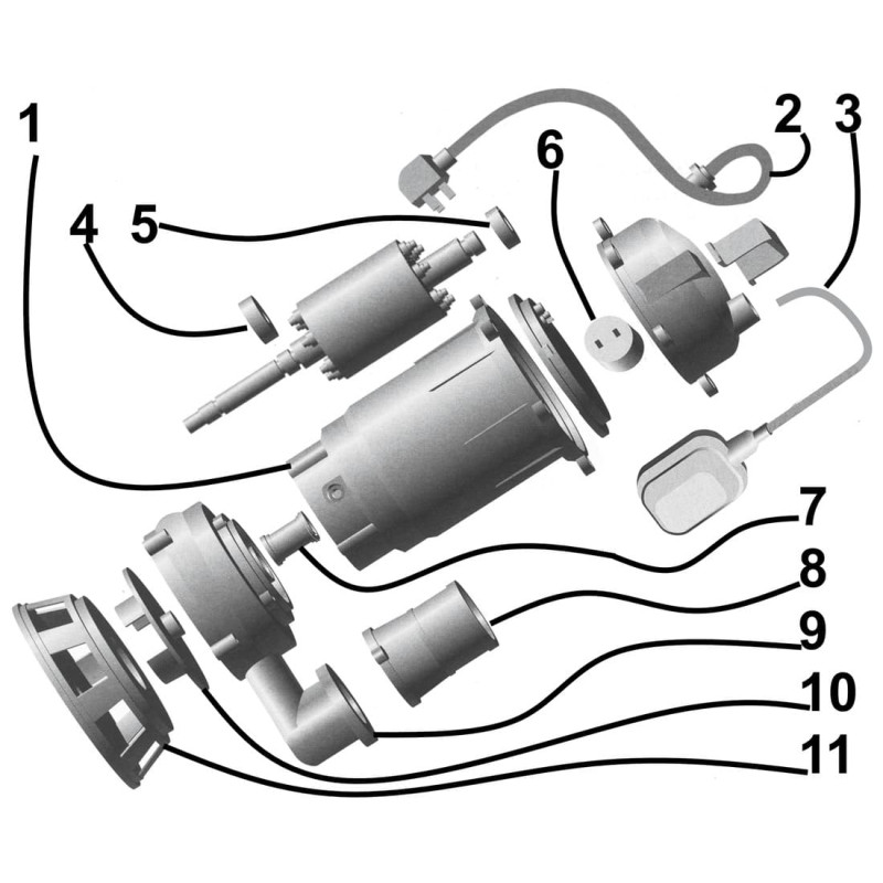 Фекальний насос VOLKS pumpe WQD10-12 1.1кВт