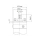 Насос Aquatica 778100 Відцентровий 0.25кВт H 35(26)м Q 45(30)л/хв Ø80мм (3QJD2-8-0.25)