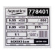 Насос Aquatica 778405 Центробежный 1.1кВт H 143(107)м Q 45(30)л/мин Ø80мм 60м кабеля (3QJED2-33-1.1)