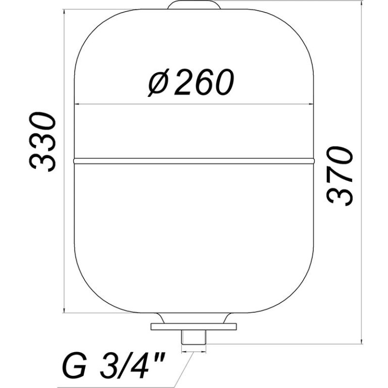 Гідроаккумулятор зі змінною мембраною 19л ZILMET HY-PRO 10bar, білий ( 11H0001900 )