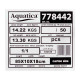 Насос Aquatica 778443 Відцентровий 0.75кВт H 84(65)м Q 55(35)л/хв Ø102мм 45м кабелю (4QJED3-12-0.75)
