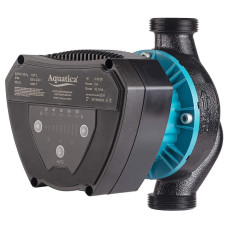Насос циркуляційний енергозберігаючий 6-90Вт Hmax 6м Qmax 92л/хв Ø1½ 180мм + гайки Ø1 AQUATICA GPA25-6/180 IV (774071)
