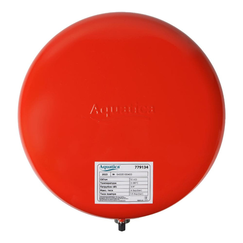 Бак для системи опалення 12л плоский Ø325 Aquatica 779134