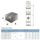 Насос Dongyin 777201 шнековий 0.37кВт H 130(65)м Q 20(13.3)л/хв Ø75мм (нерж) (3QGD0,8-50-0,37)