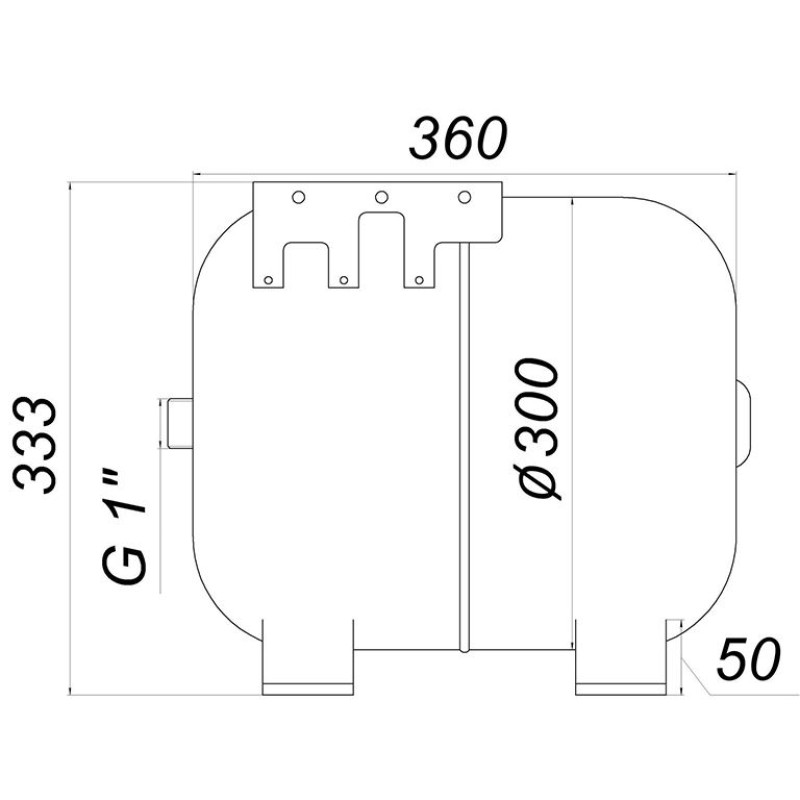 Гідроаккумулятор з фіксованою мембраною 24л ZILMET HYDRO-pro 10bar ( 11A0002434 )